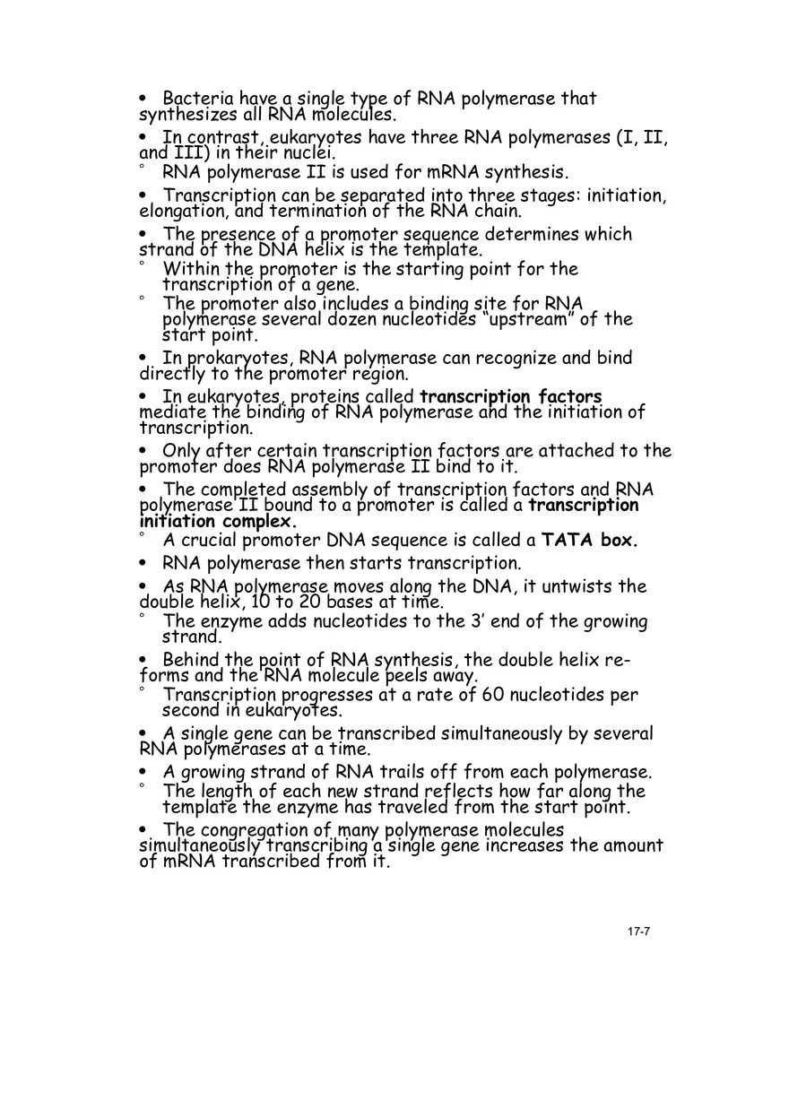 Chapter 17 From Gene to Protein Lecture Note - Page 15