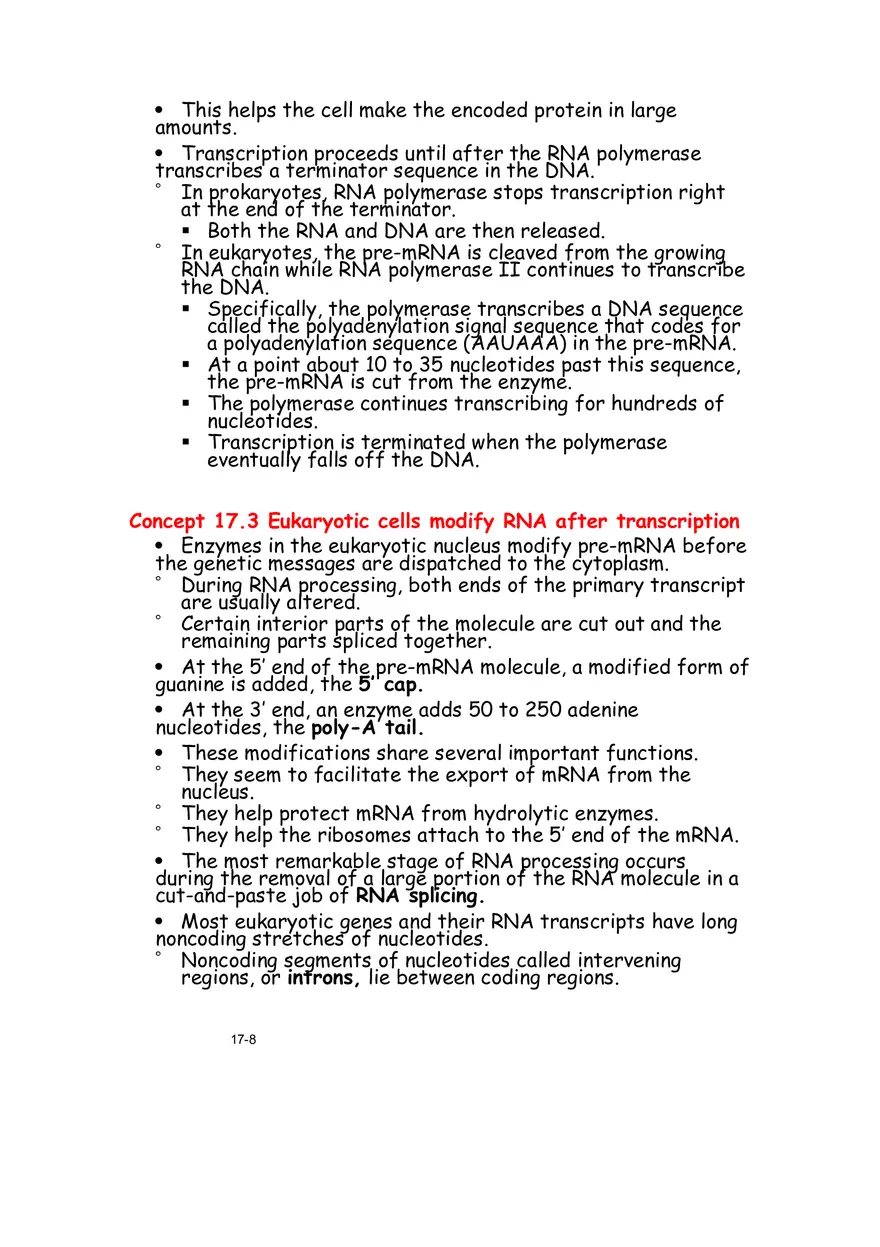 Chapter 17 From Gene to Protein Lecture Note - Page 16