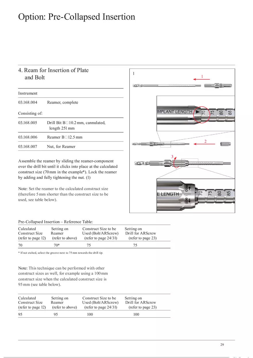 Femoral Neck Checking Option Pre-Collapsed Insertion - Page 1