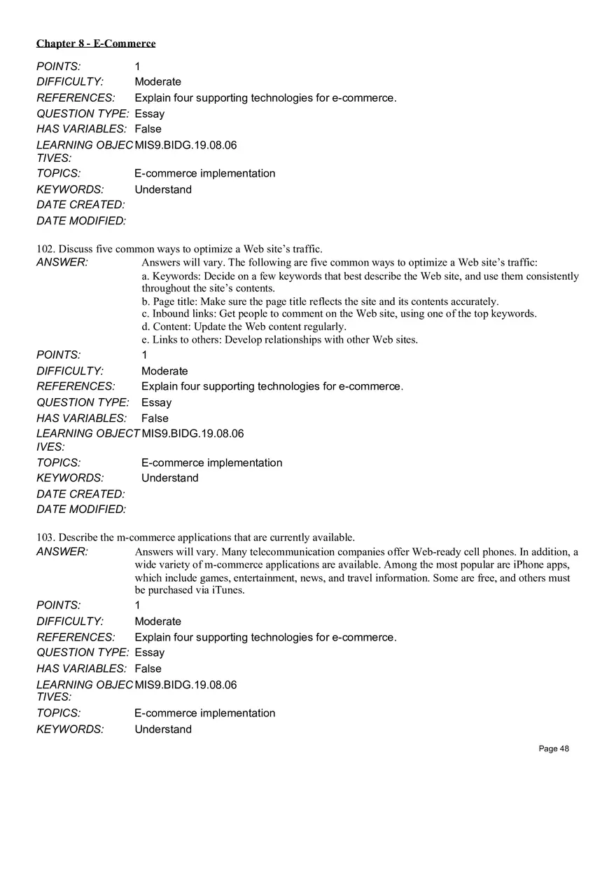 Chapter 8  E-Commerce Essay - Page 7