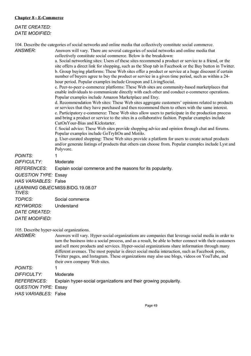 Chapter 8  E-Commerce Essay - Page 8