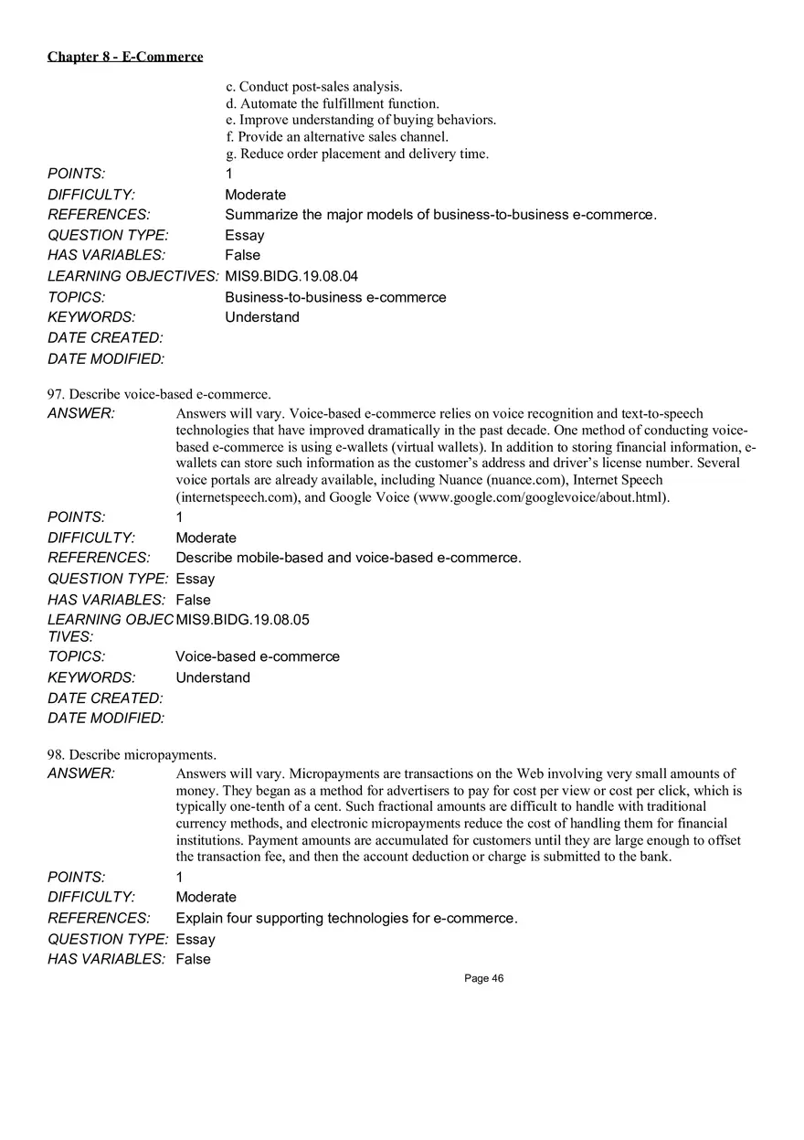 Chapter 8  E-Commerce Essay - Page 5