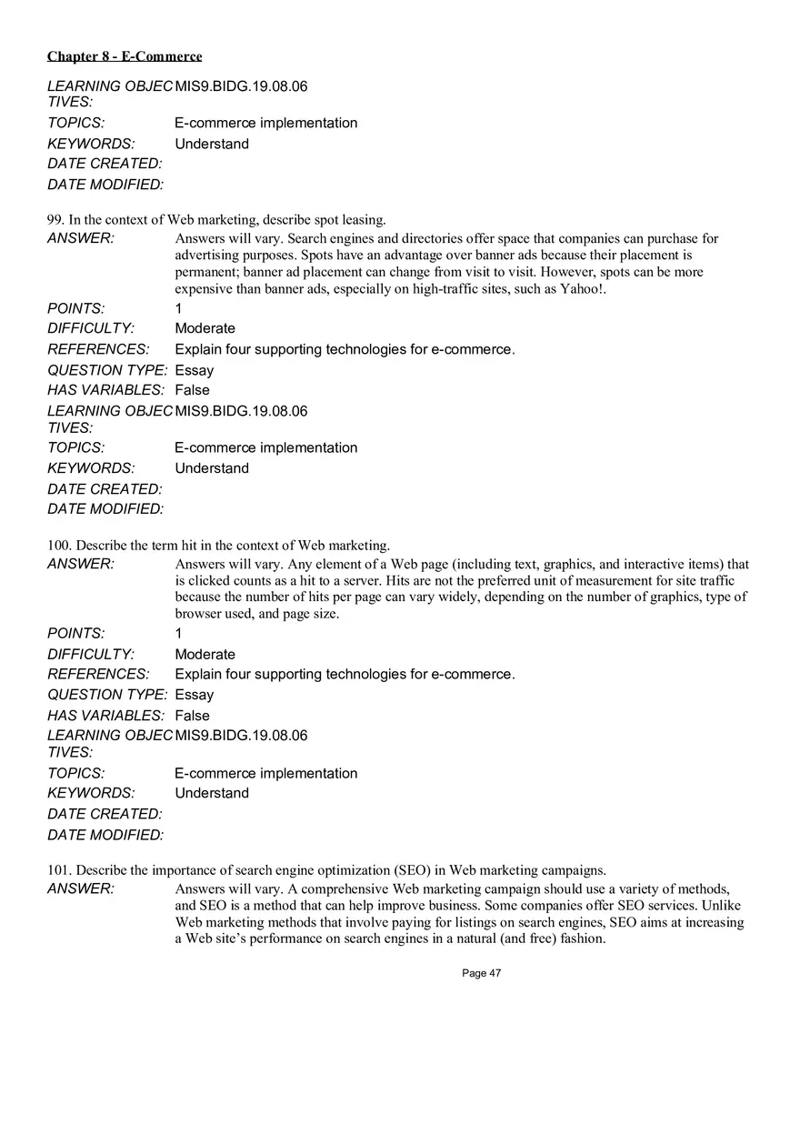 Chapter 8  E-Commerce Essay - Page 6