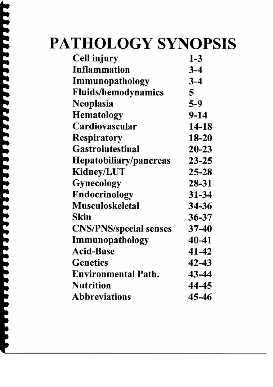 Pathology Synopsis - Page 42