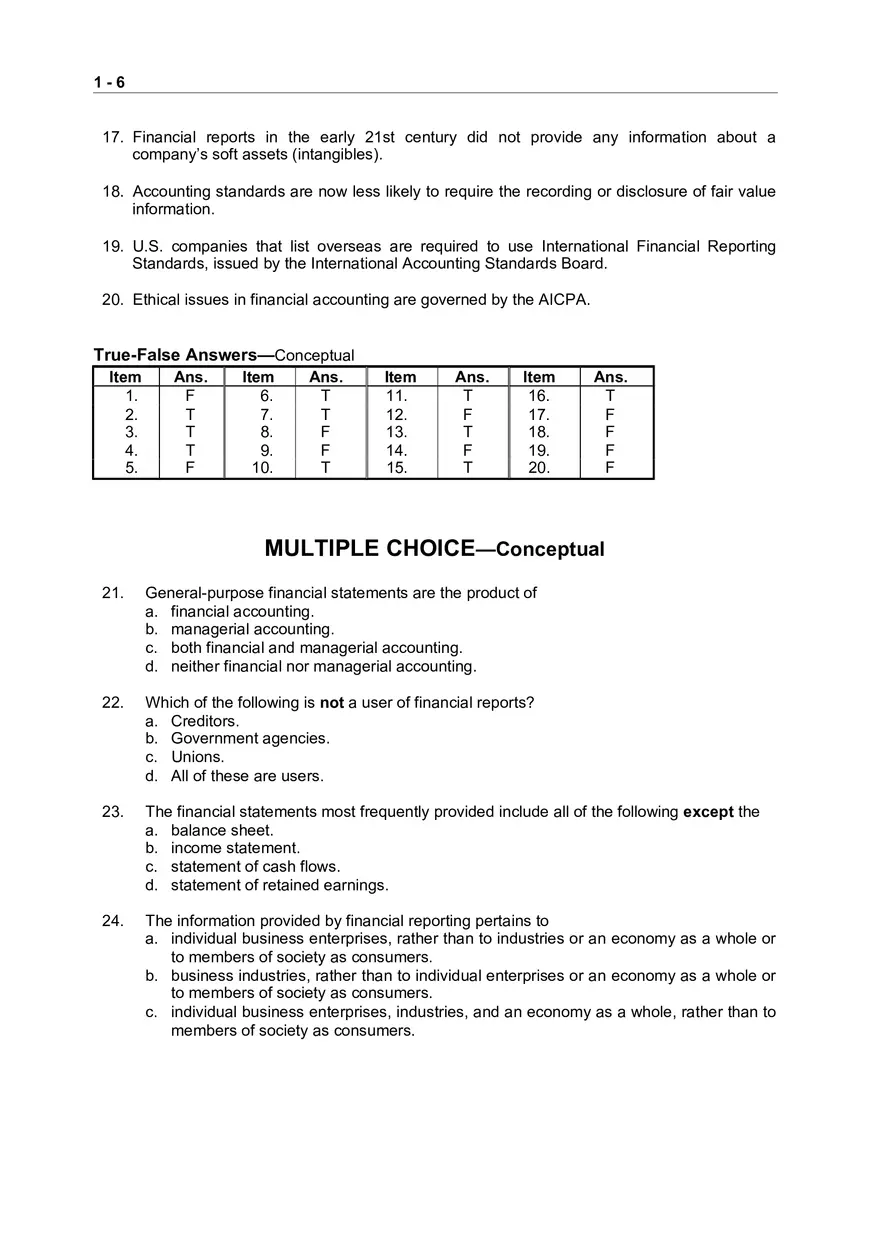 Chapter 1 Financial Accounting and Accounting Standards - Page 17