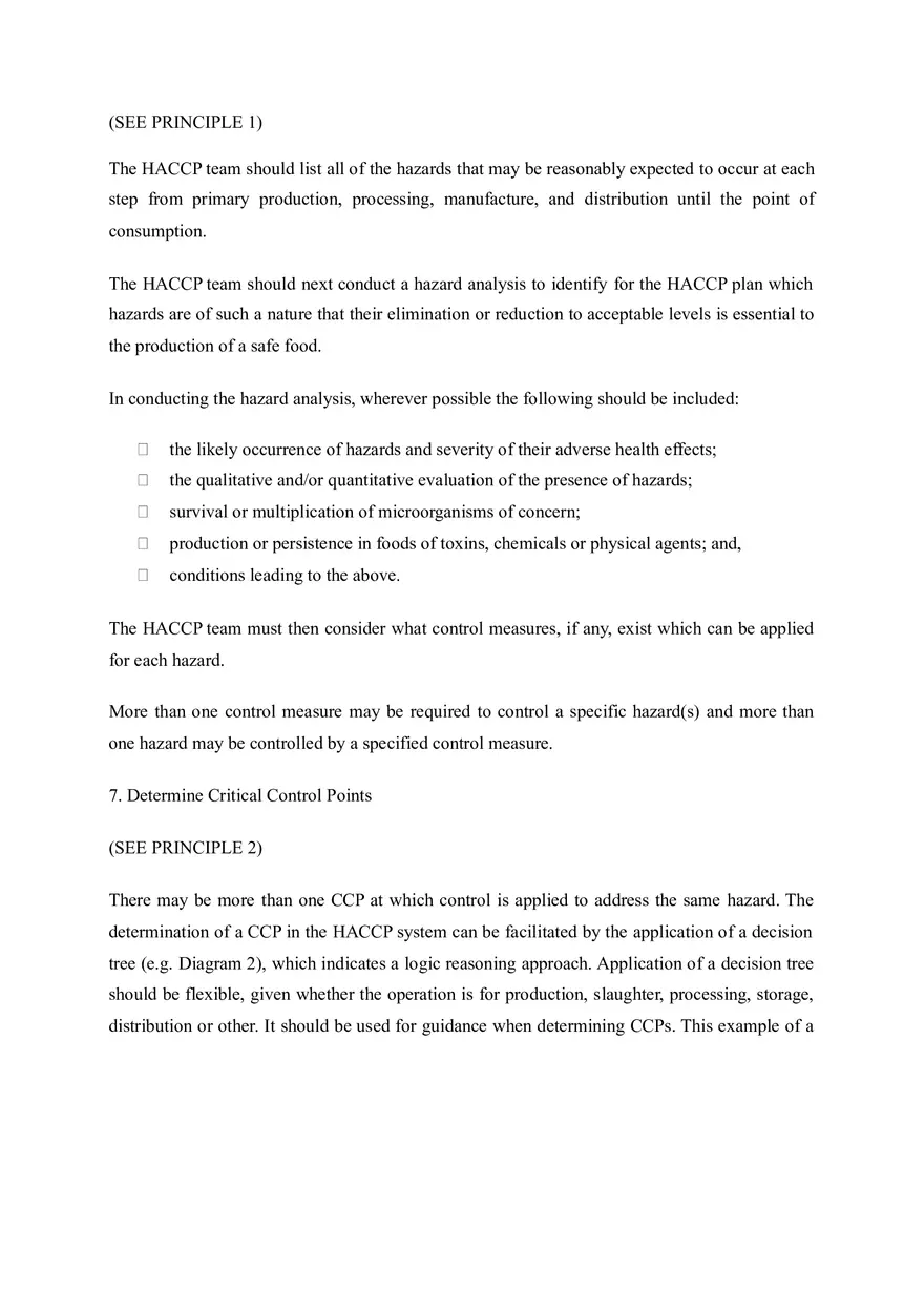 Chapter 7 Hazard Analysis & Critical Control Point (HACCP) - Page 11
