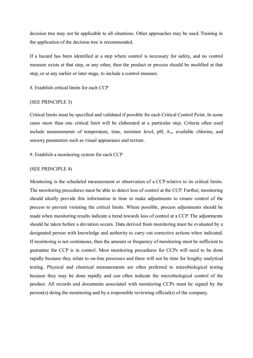 Chapter 7 Hazard Analysis & Critical Control Point (HACCP) - Page 12