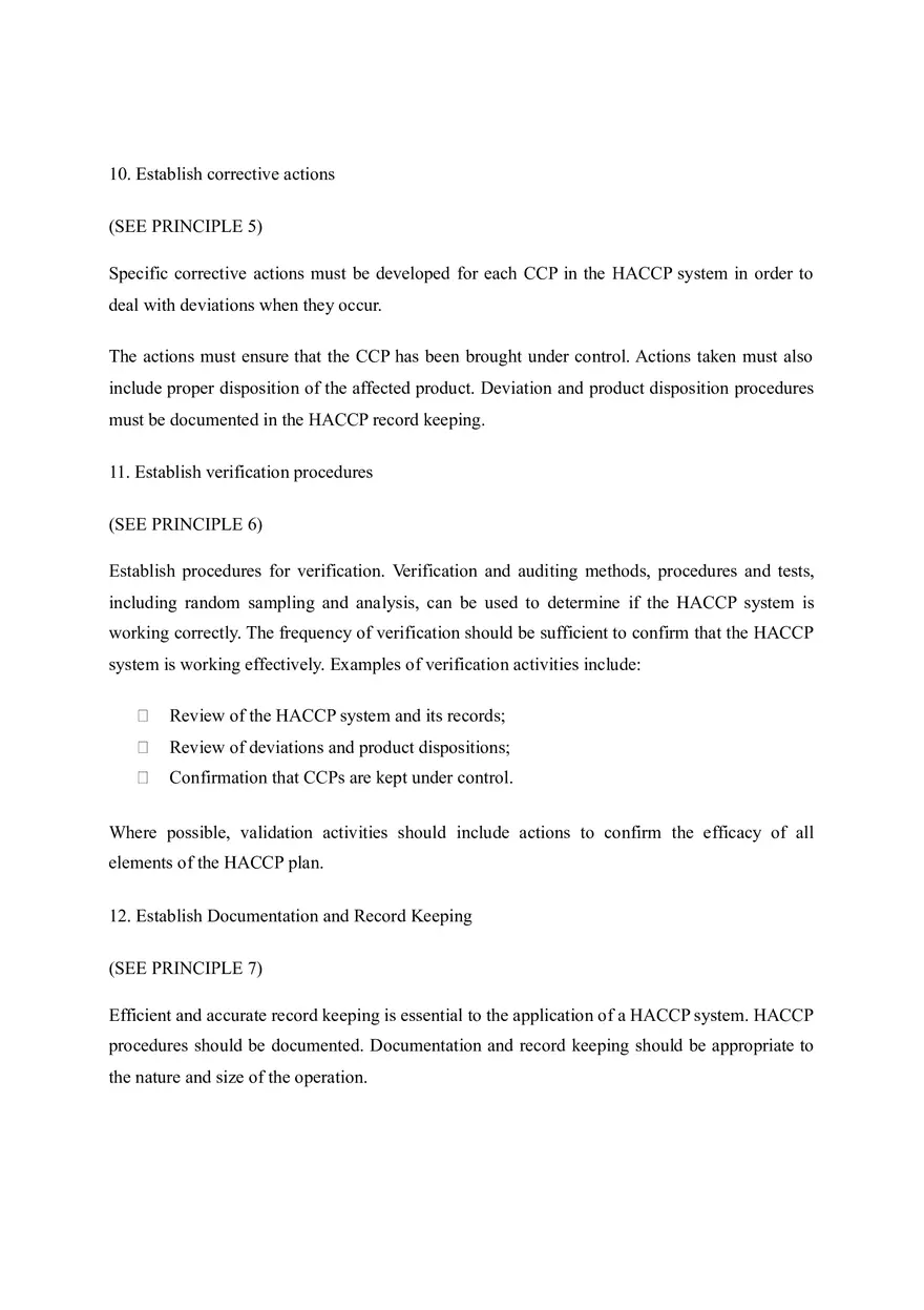 Chapter 7 Hazard Analysis & Critical Control Point (HACCP) - Page 13