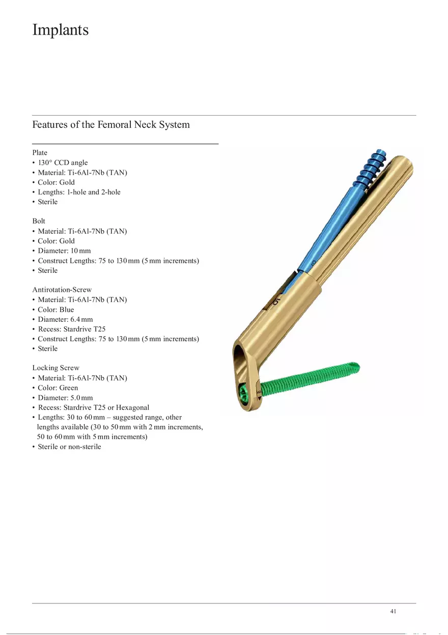 Femoral Neck Checking Implants - Page 1
