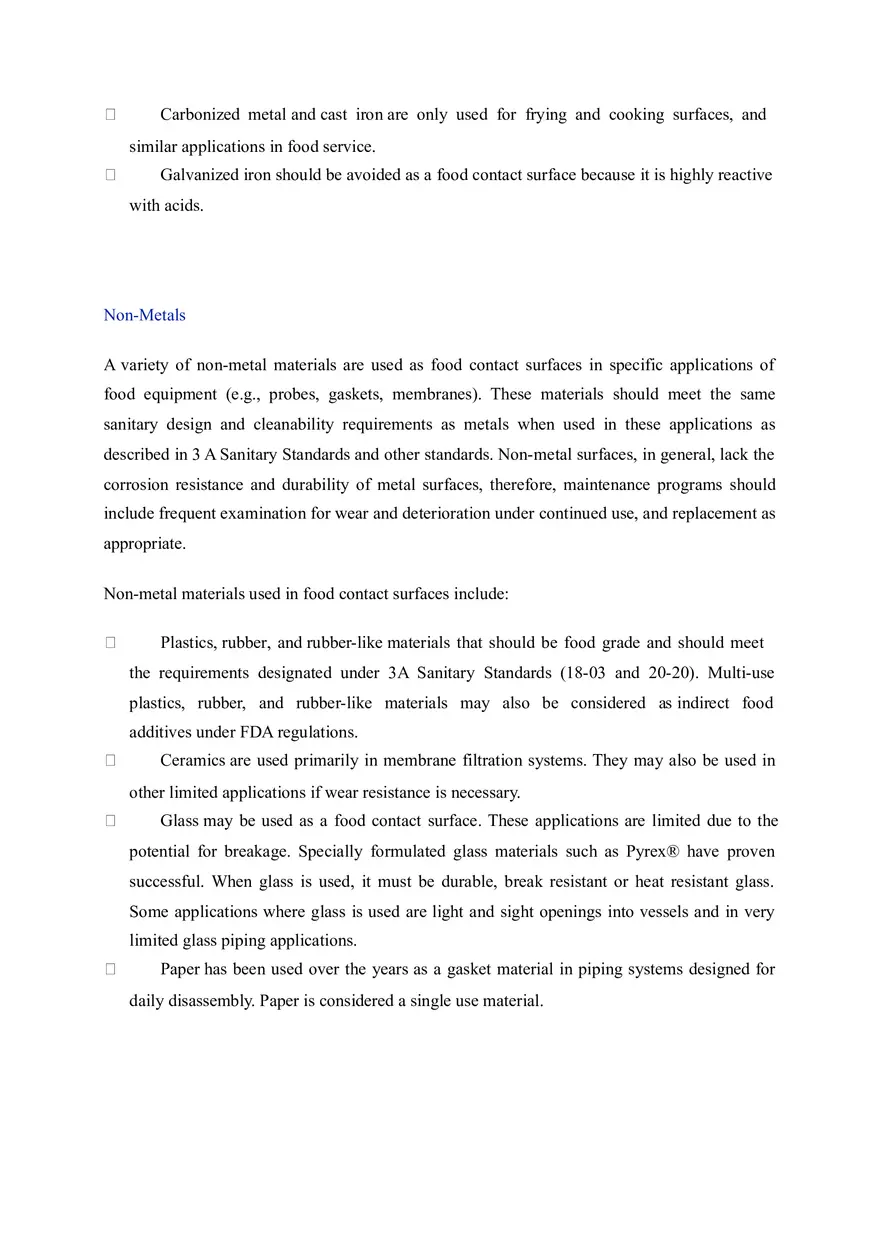 Chapter 5 Food Contact Surfaces - Page 11