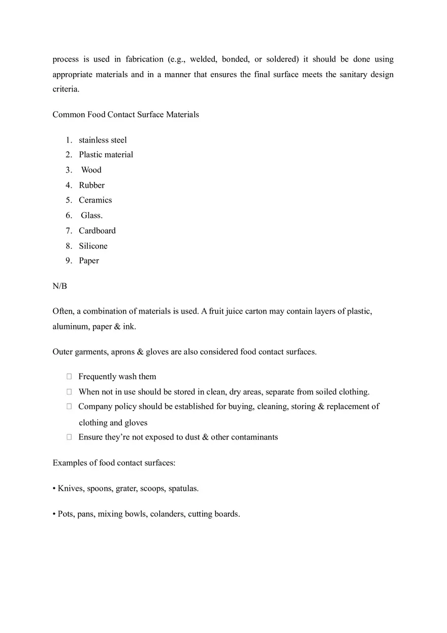 Chapter 5 Food Contact Surfaces - Page 5