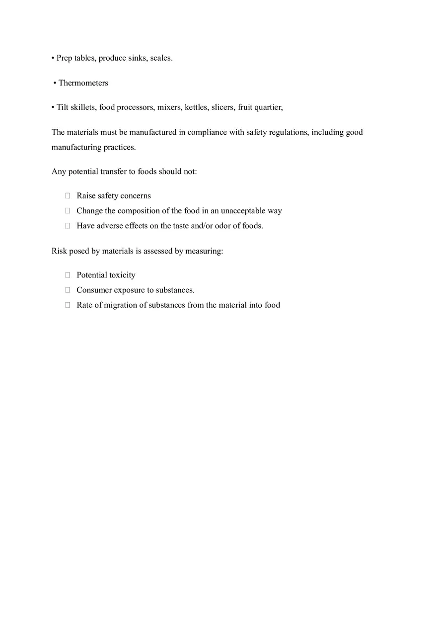 Chapter 5 Food Contact Surfaces - Page 6