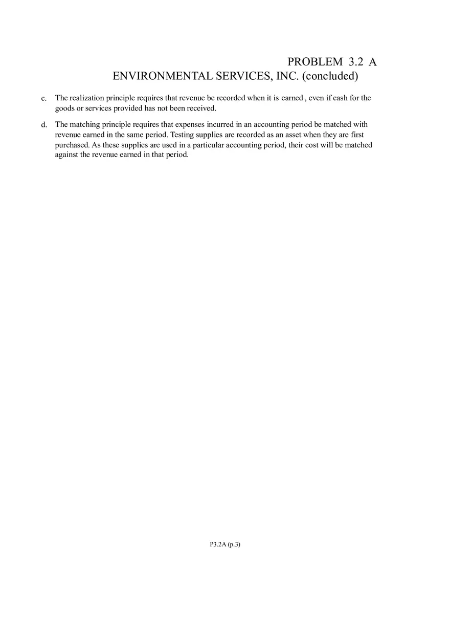 Problem 3.2A Environmental Services, Inc. - Page 3