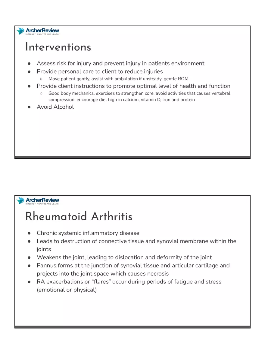 The Musculoskeletal System Notes - Page 10