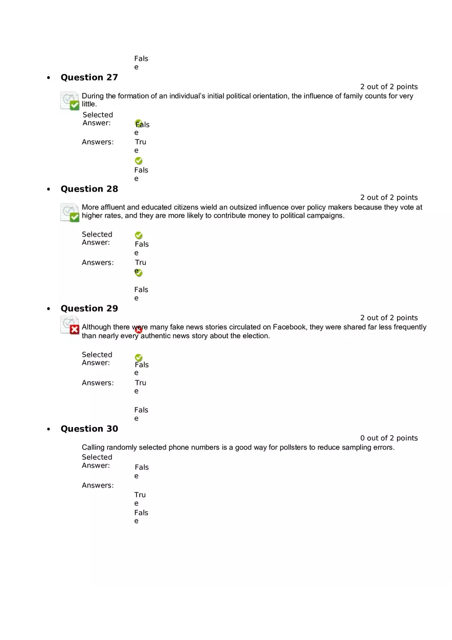 Quiz 8 - Chapter 6  Public Opinion  3 - Page 8