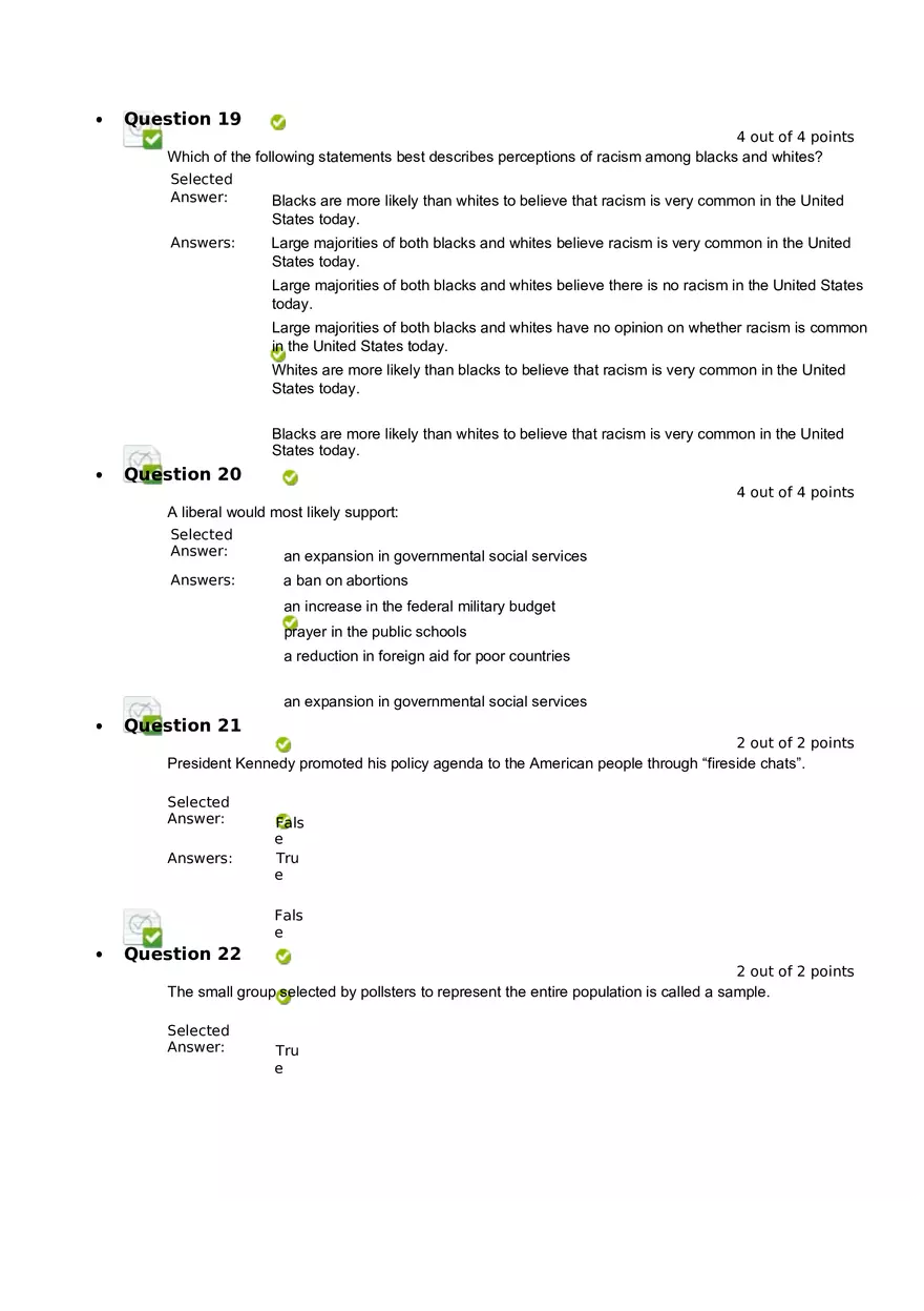 Quiz 8 - Chapter 6  Public Opinion  3 - Page 6