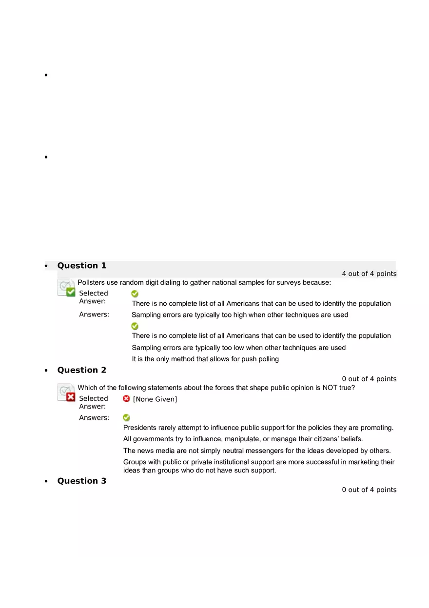 Quiz 8 - Chapter 6  Public Opinion  2 - Page 1
