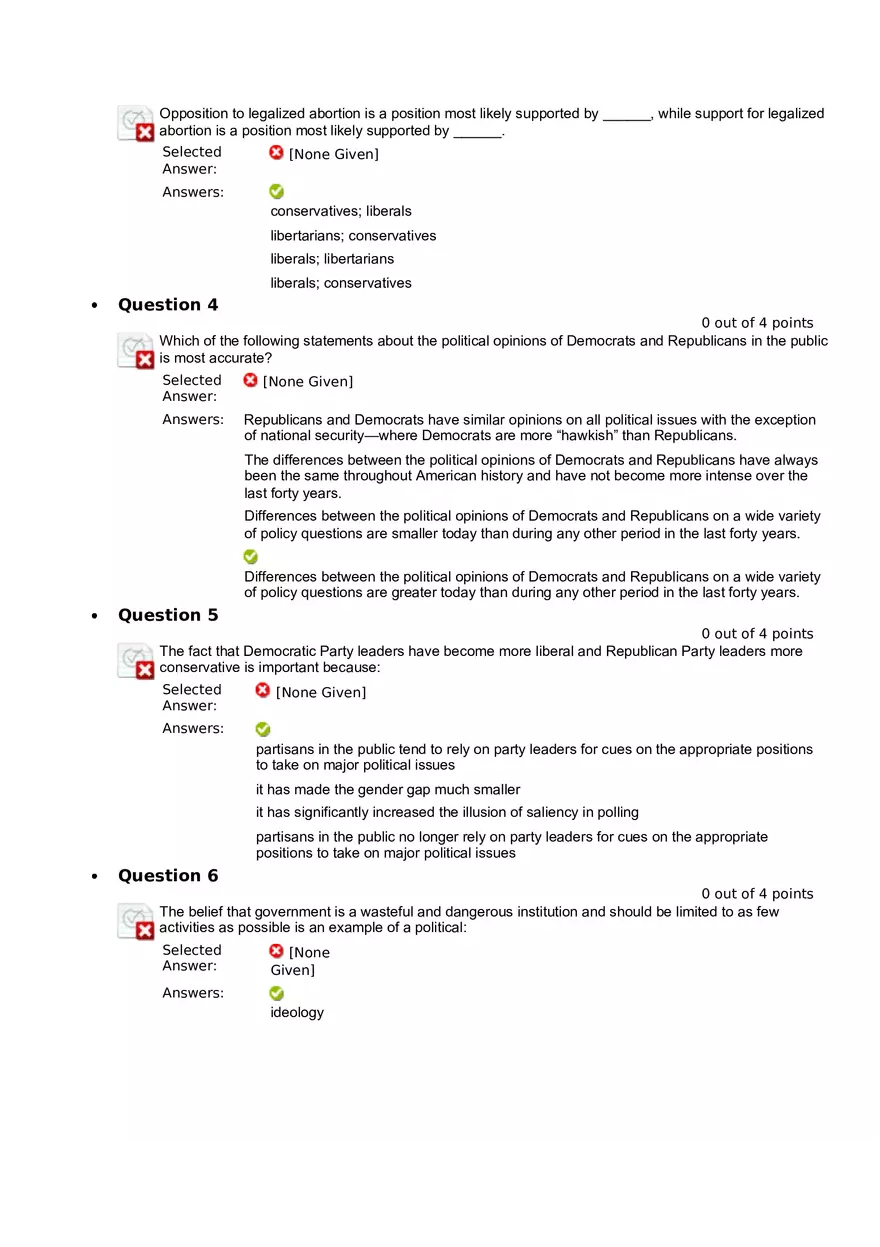Quiz 8 - Chapter 6  Public Opinion  2 - Page 2