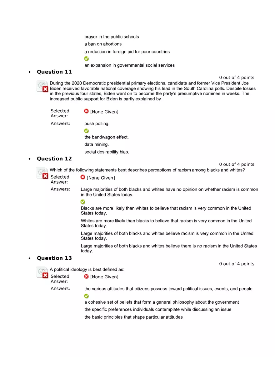 Quiz 8 - Chapter 6  Public Opinion  2 - Page 4