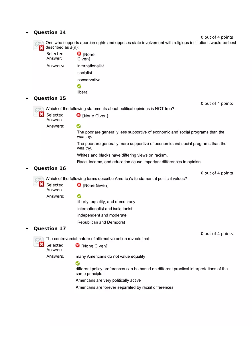 Quiz 8 - Chapter 6  Public Opinion  2 - Page 5