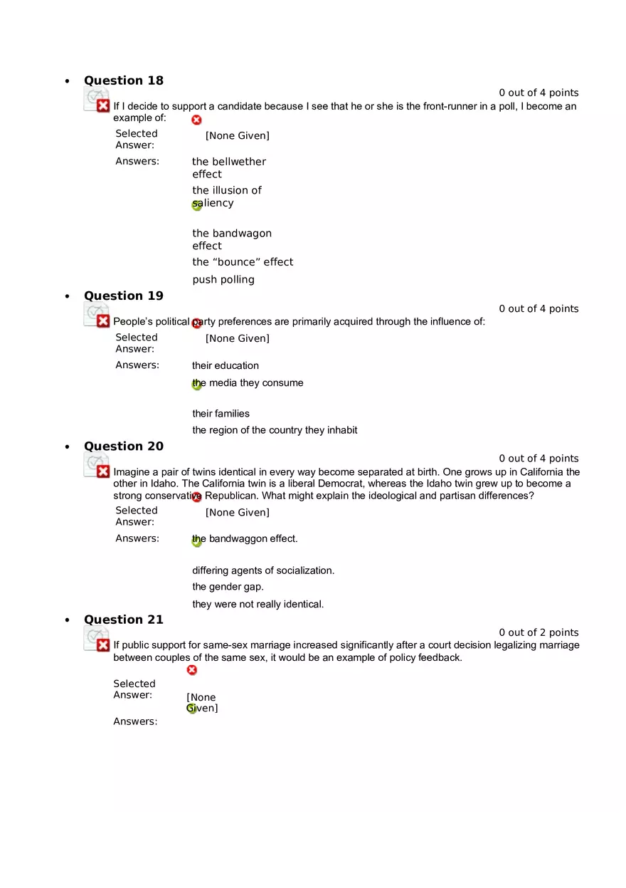 Quiz 8 - Chapter 6  Public Opinion  2 - Page 6