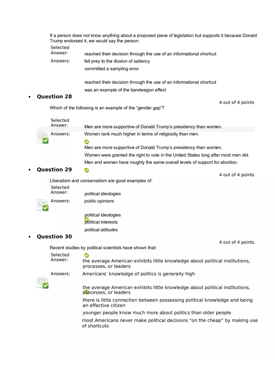 Quiz 8 - Chapter 6  Public Opinion  5 - Page 8