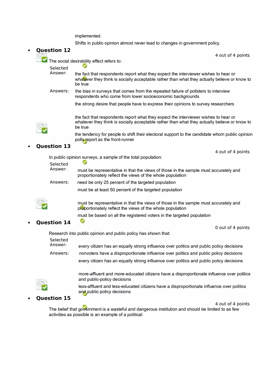 Quiz 8 - Chapter 6  Public Opinion  5 - Page 4