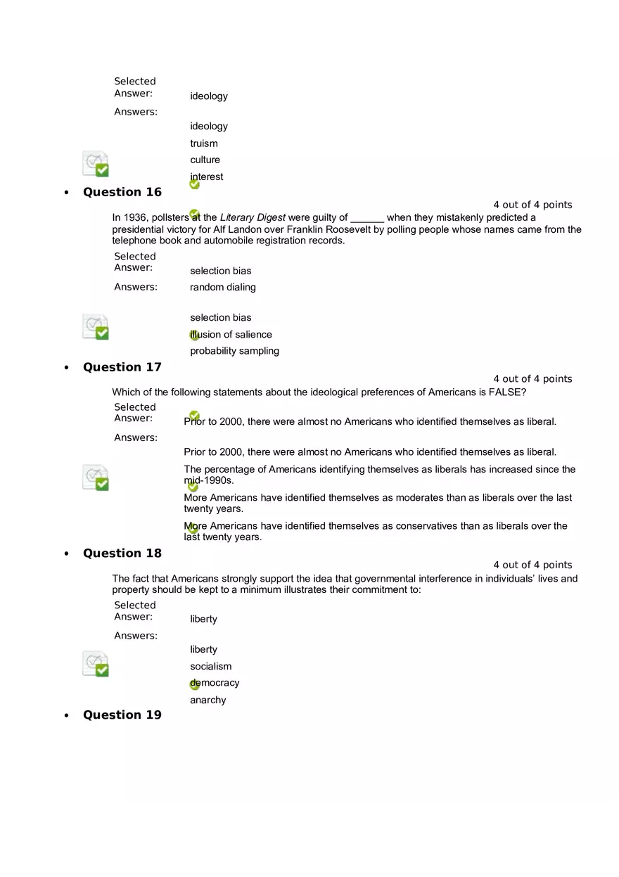 Quiz 8 - Chapter 6  Public Opinion  5 - Page 5