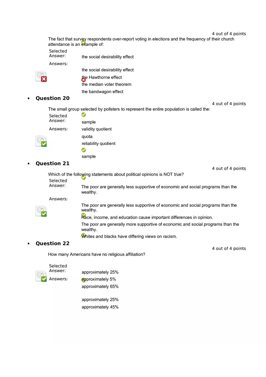 Quiz 8 - Chapter 6  Public Opinion  5 - Page 6