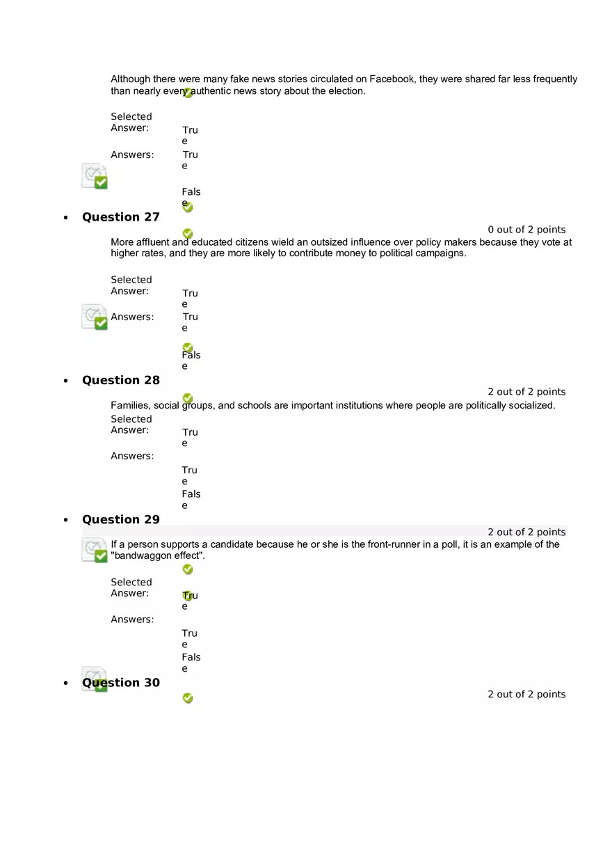 Quiz 8 - Chapter 6  Public Opinion  4 - Page 8