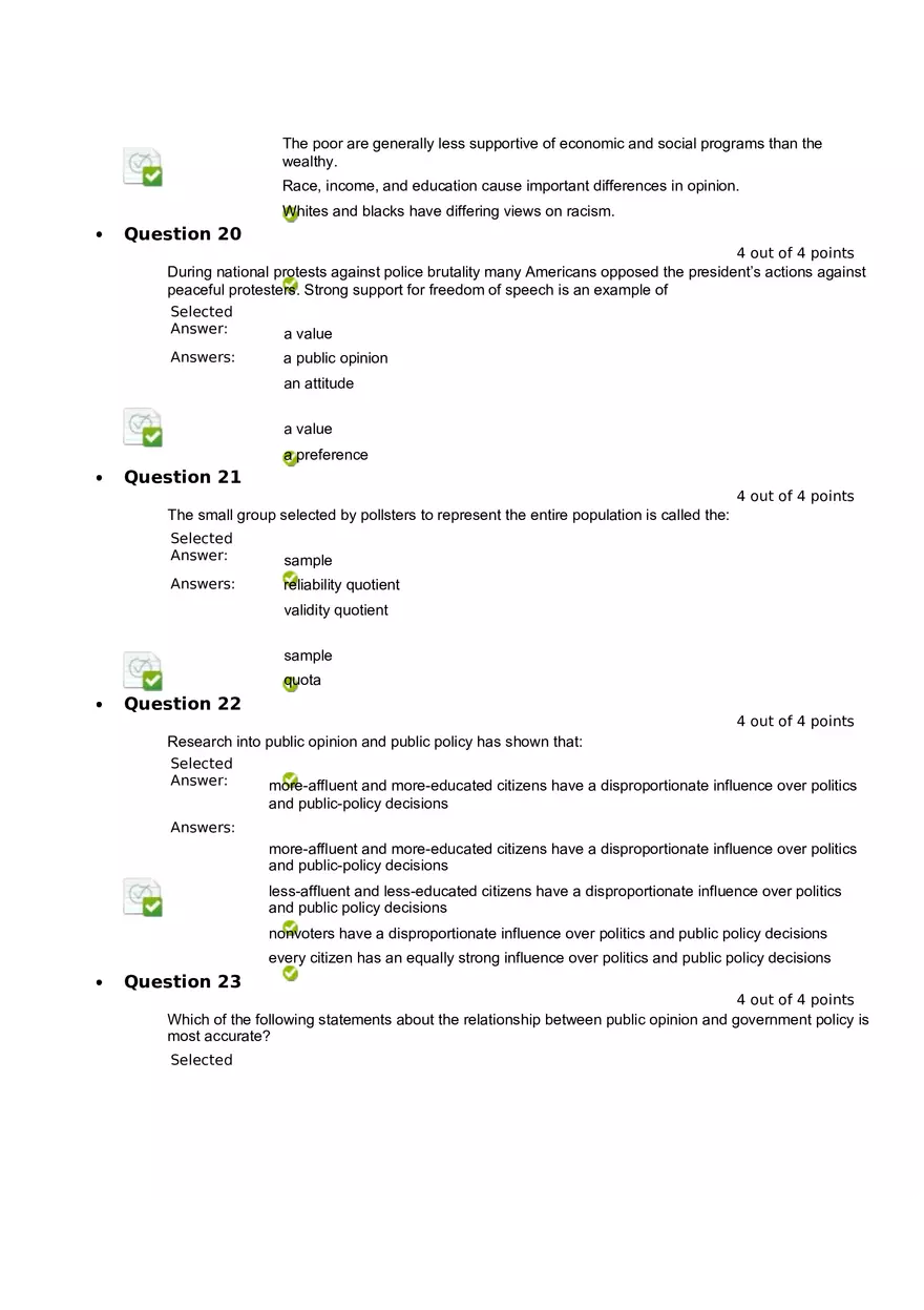 Quiz 8 - Chapter 6  Public Opinion  7 - Page 6