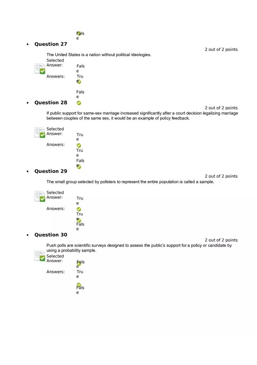 Quiz 8 - Chapter 6  Public Opinion  6 - Page 8