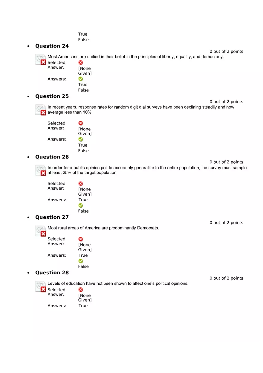 Quiz 8 - Chapter 6  Public Opinion  1 - Page 7