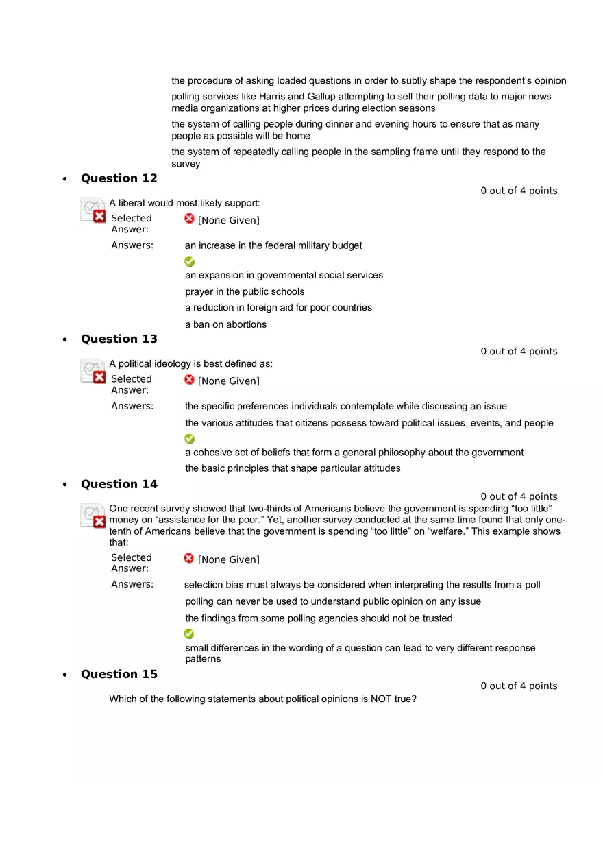 Quiz 8 - Chapter 6  Public Opinion  1 - Page 4