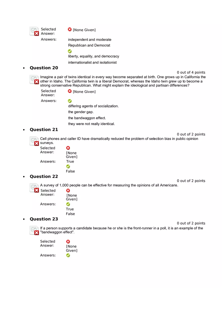 Quiz 8 - Chapter 6  Public Opinion  1 - Page 6