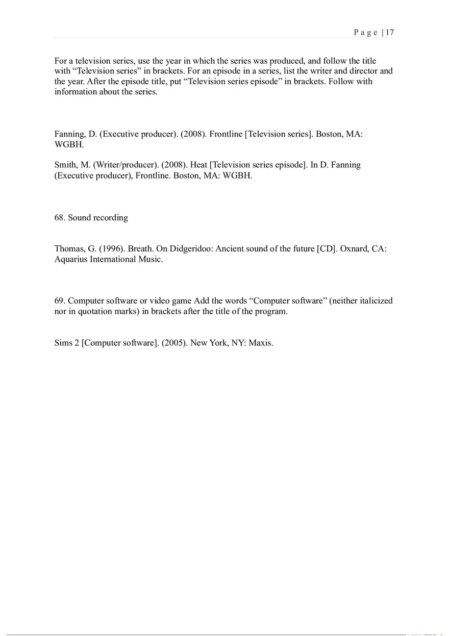 Bedford St. Martins Press APA List of References - Page 9