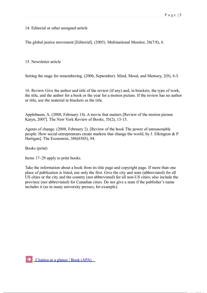 Bedford St. Martins Press APA List of References - Page 12