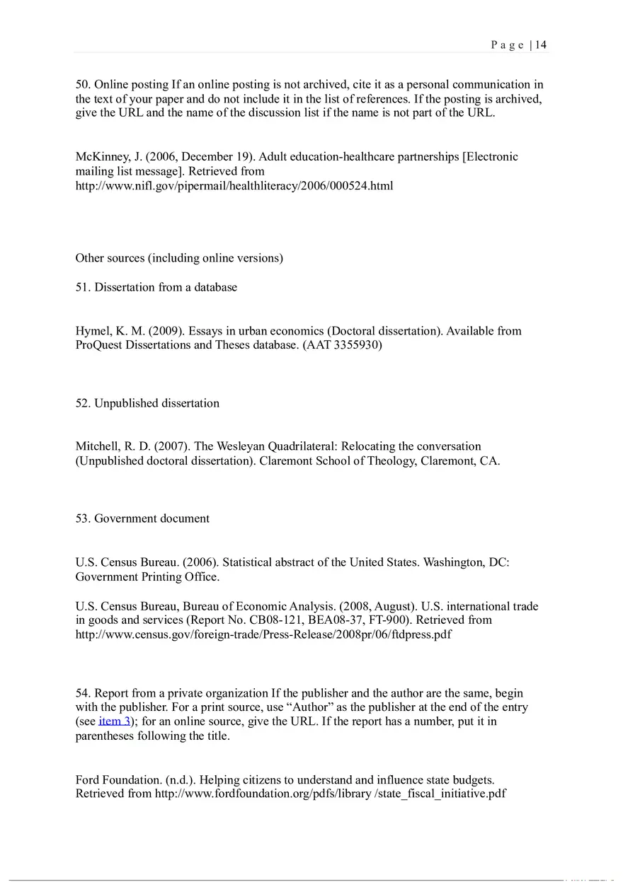 Bedford St. Martins Press APA List of References - Page 6