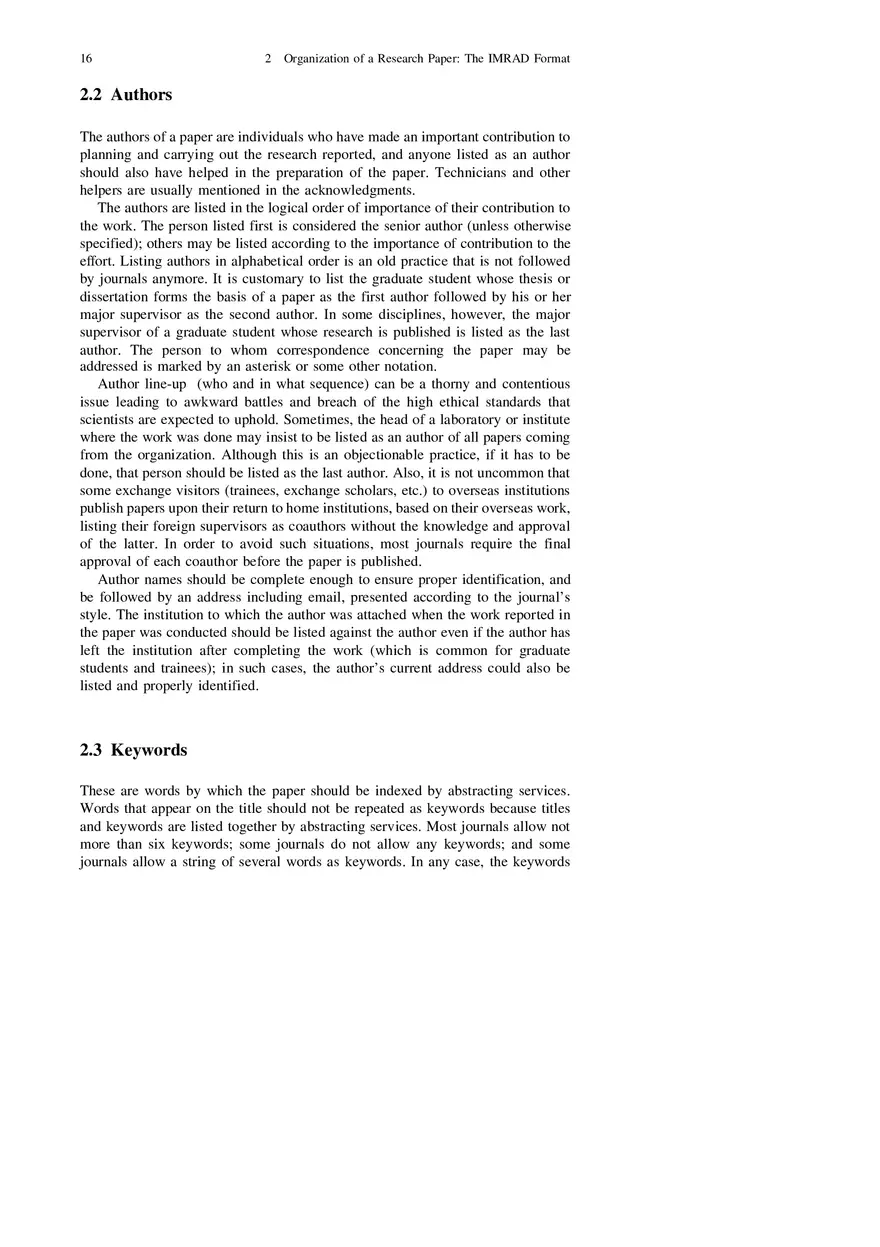 Chapter 2 Organization of a Research Paper The IMRAD Format - Page 7