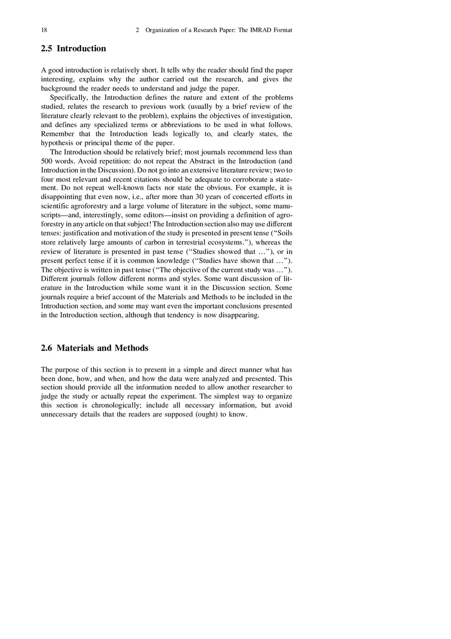 Chapter 2 Organization of a Research Paper The IMRAD Format - Page 9