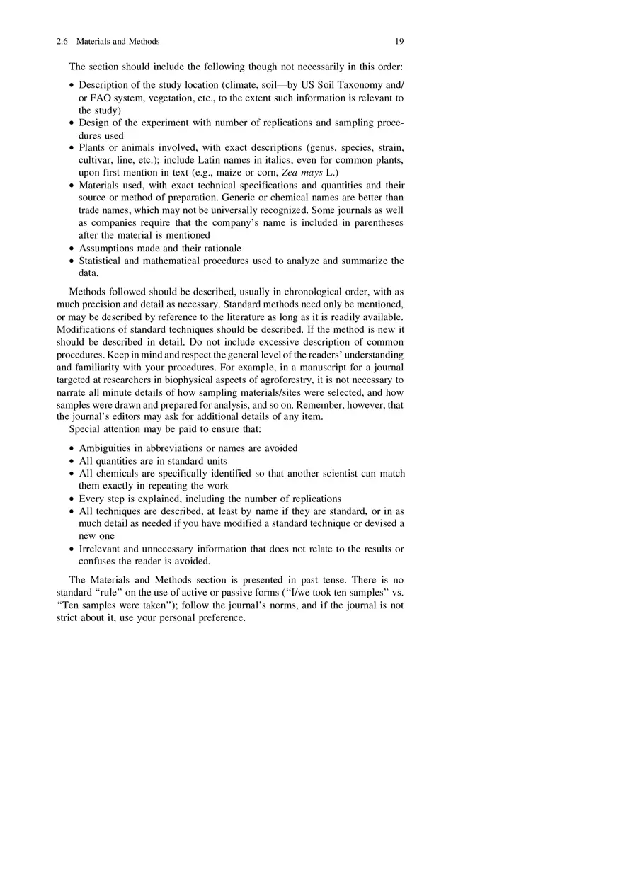Chapter 2 Organization of a Research Paper The IMRAD Format - Page 10