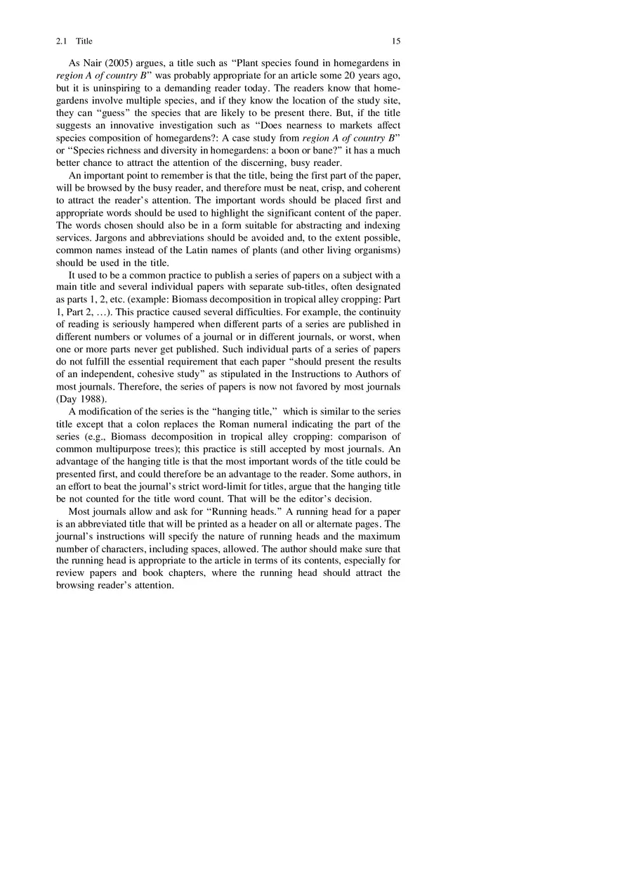 Chapter 2 Organization of a Research Paper The IMRAD Format - Page 6