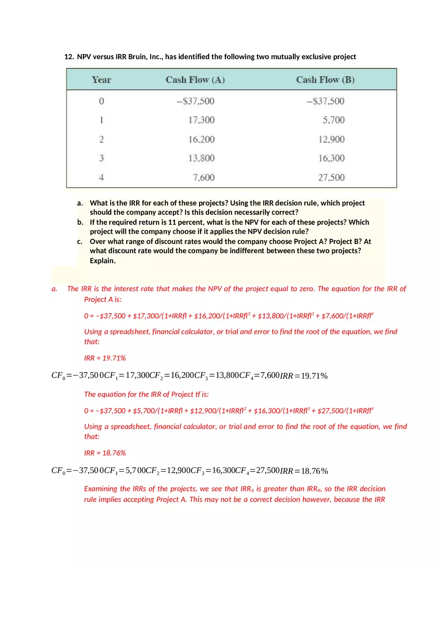 Finance Chapter 9 Solutions - Page 14