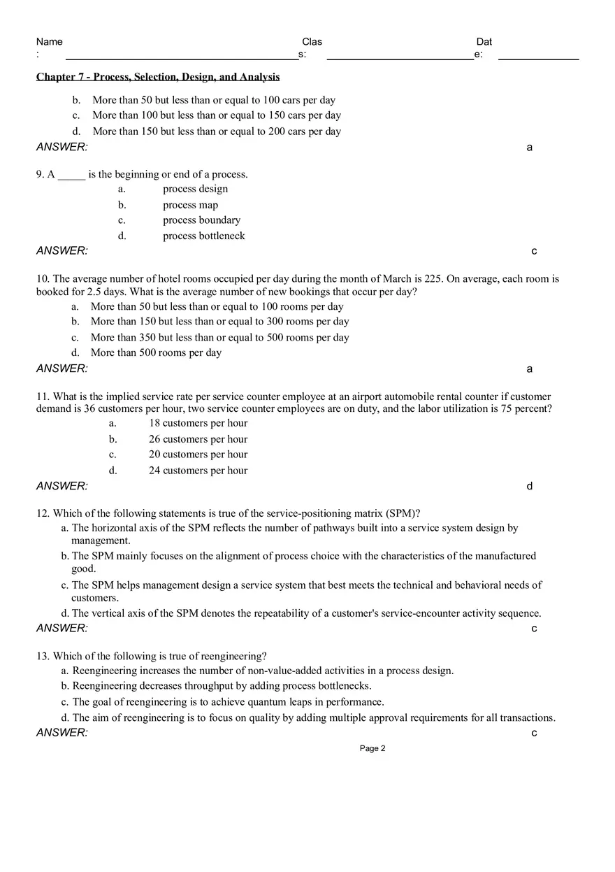 Chapter 7 - Process, Selection, Design, and Analysis - Page 2