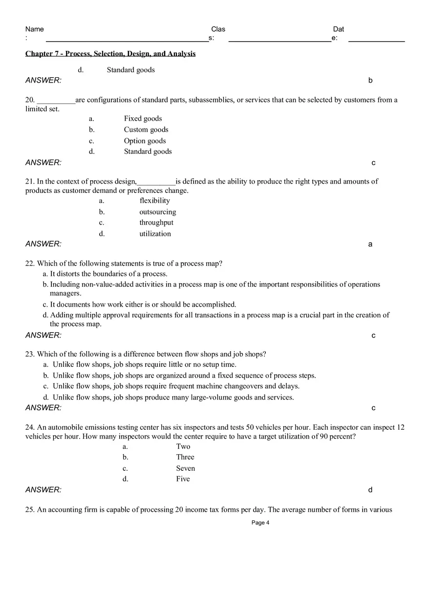 Chapter 7 - Process, Selection, Design, and Analysis - Page 4