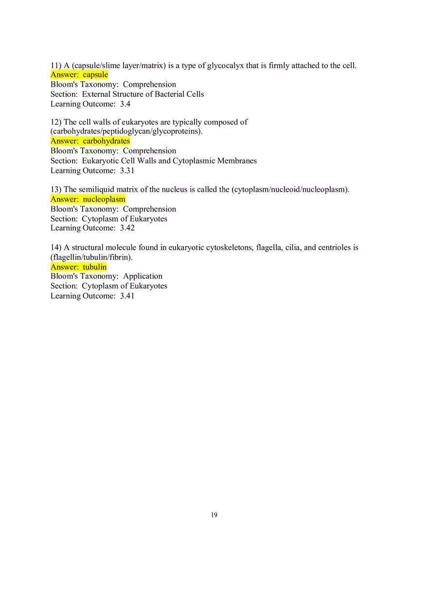 Chapter 3 Cell Structure and Function Short Answer - Page 3