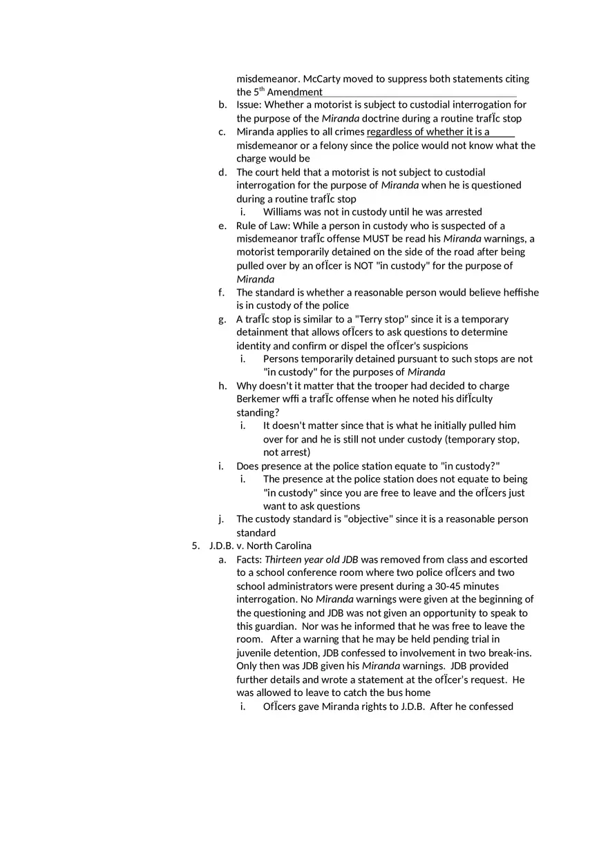 Privilege Against Self-Incrimination and Confessions - Page 5