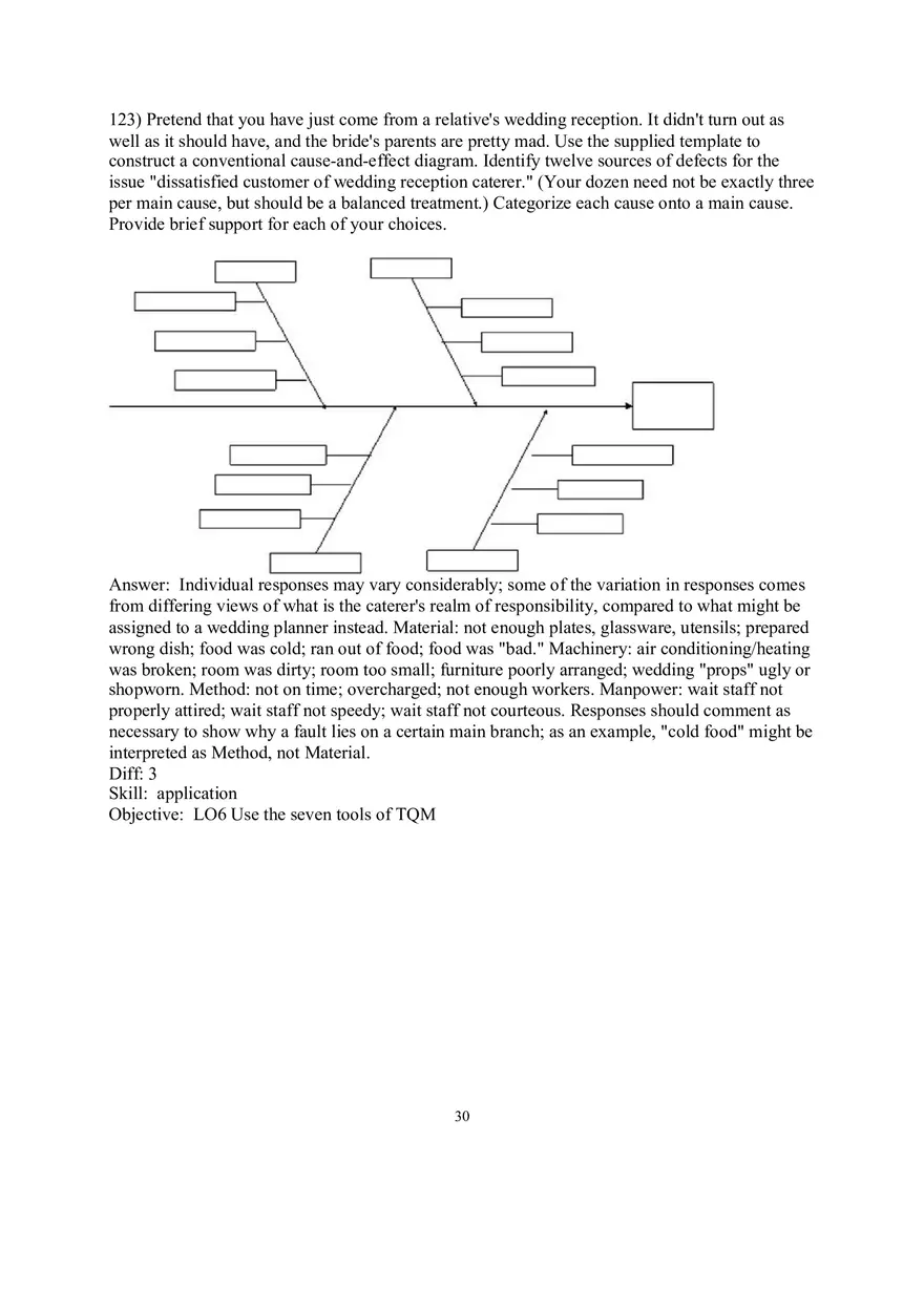 Chapter 6 Managing Quality Short Answer - Page 12