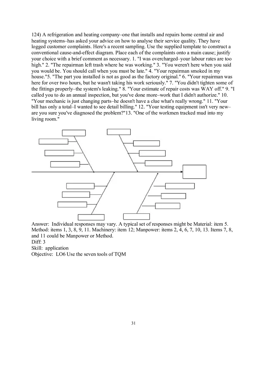 Chapter 6 Managing Quality Short Answer - Page 13