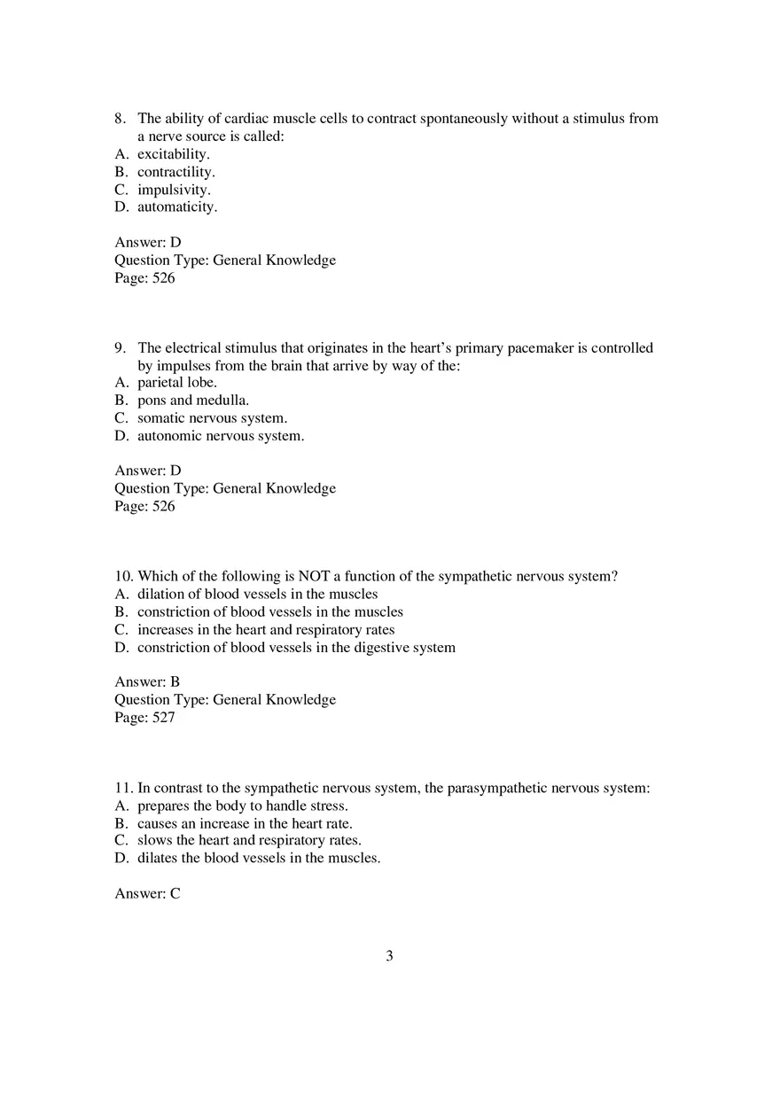 Cardio Chapter 14 Multiple Choice 1 - Page 3